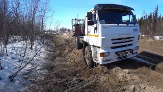 Вахта на крайнем севере ,в весенний период.