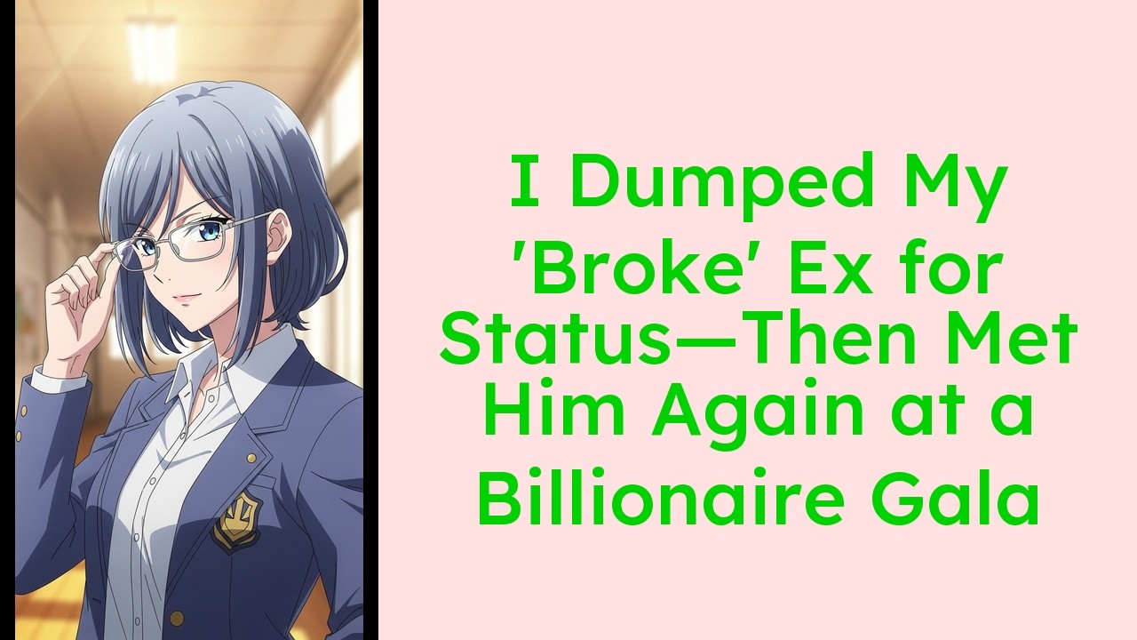 I Dumped My 'Broke' Ex for Status—Then Met Him Again at a Billionaire Gala