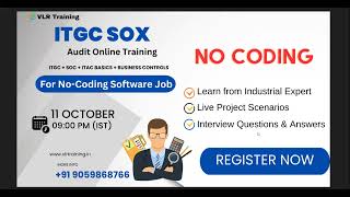 ITGC sox Audit training in English   contact 9059868766