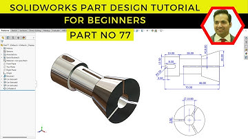 SolidWorks Part Design Basics: Exercise 77 - Step-by-Step Guide for Beginners!