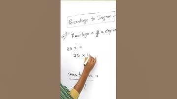 percentage to degrees tricks #shorts #youtubeshorts #ytshorts