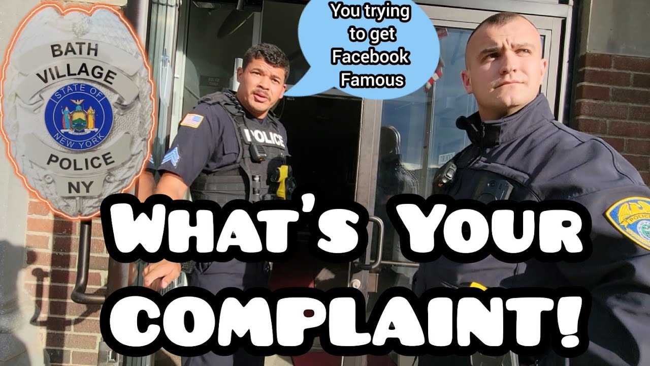 You Trying to get Facebook Famous!? Bath, NY Police Department First