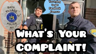 You Trying to get Facebook Famous Bath NY Police Department First Amendment Audit