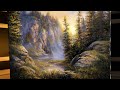 Golden Cliffs Landscape painting Demo