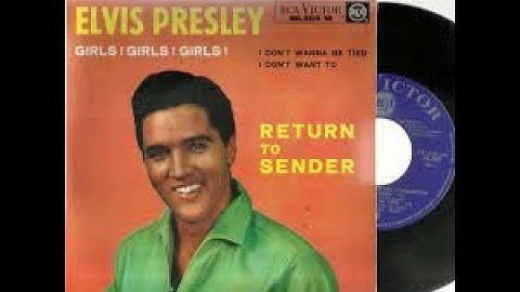 Elvis -  Return To Sender - Karaoke w/Backup Vocals