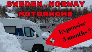 Ep16: Norway and Sweden motorhome trip costs. Eye-watering? Lancashire to Lapland and Nordkapp.