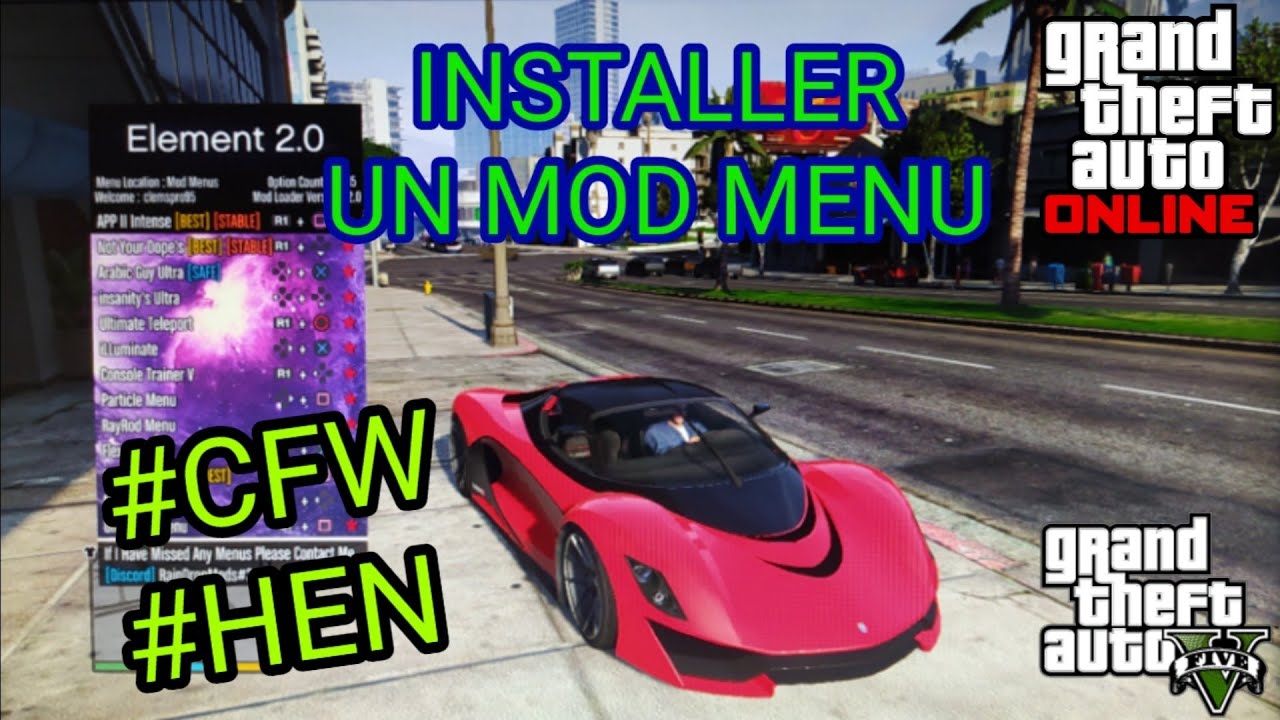 Installer Un Mod Menu Gta 5 Sur N Importe Quelle Ps3 Fat Slim Ultra Slim Hen Hfw Cfw Youtube