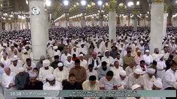 تلاوة جميلة لصلاة المغرب للشيخ عبدالله البعيجان اليوم الجمعة1438/7/17-المسجد النبوي-الزلزلة والقارعة