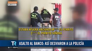 El llamado al 911 para despistar y asaltar un banco