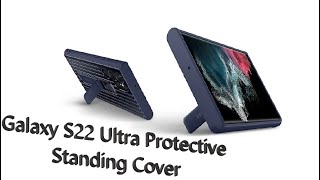 Samsung Galaxy S22 Ultra Protective Standing Cover | Navy | 4K screenshot 5