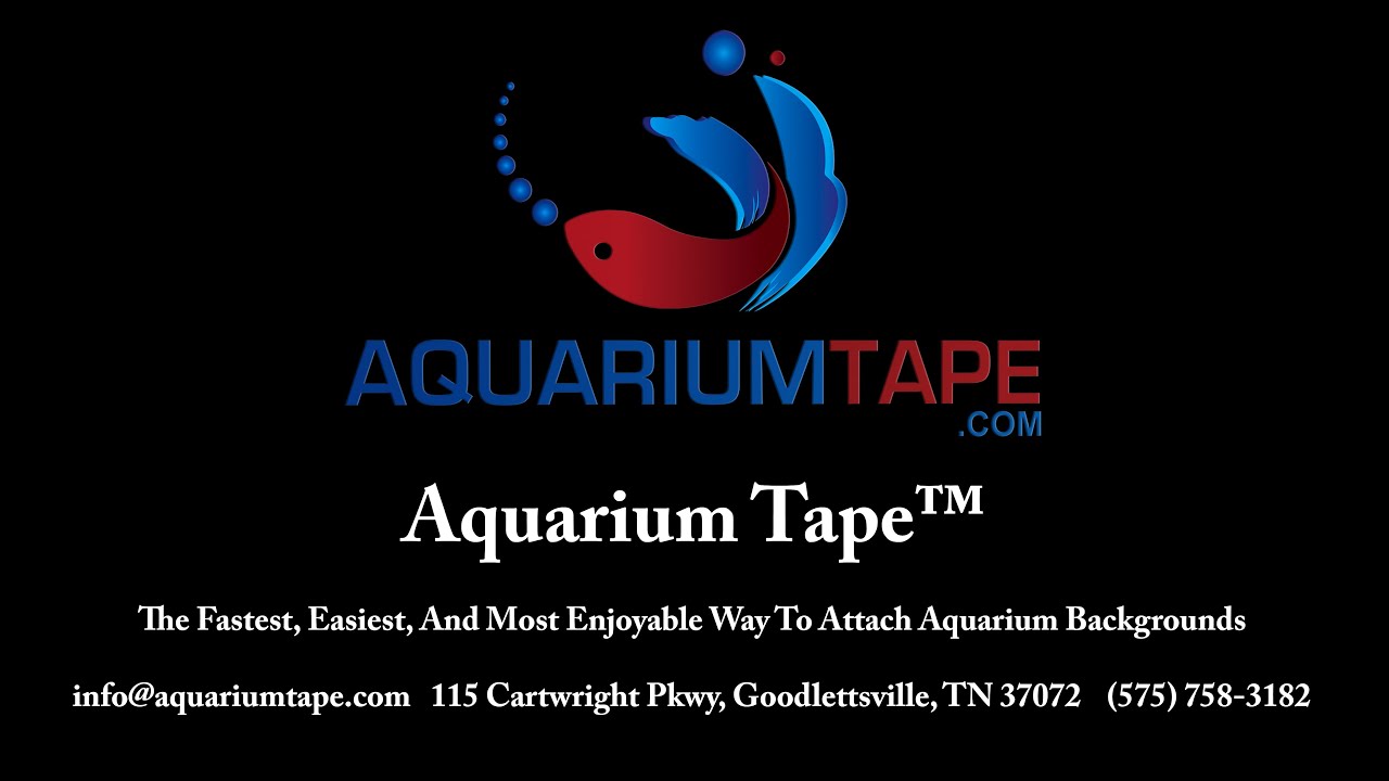 Aquarium Tape™ How To Attach Aquarium Backgrounds YouTube
