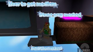HOW TO GET MEDIUM STONE GREY MARKER IN ROBLOX FIND THE MARKERS!