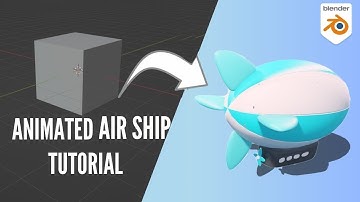 "Making a 3D Airship Tutorial for Beginners: Create Your Own Sky ship "#blender #10