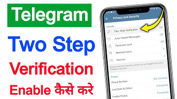 Telegram two step verification enable kaise kare | How to enable telegram two step verification