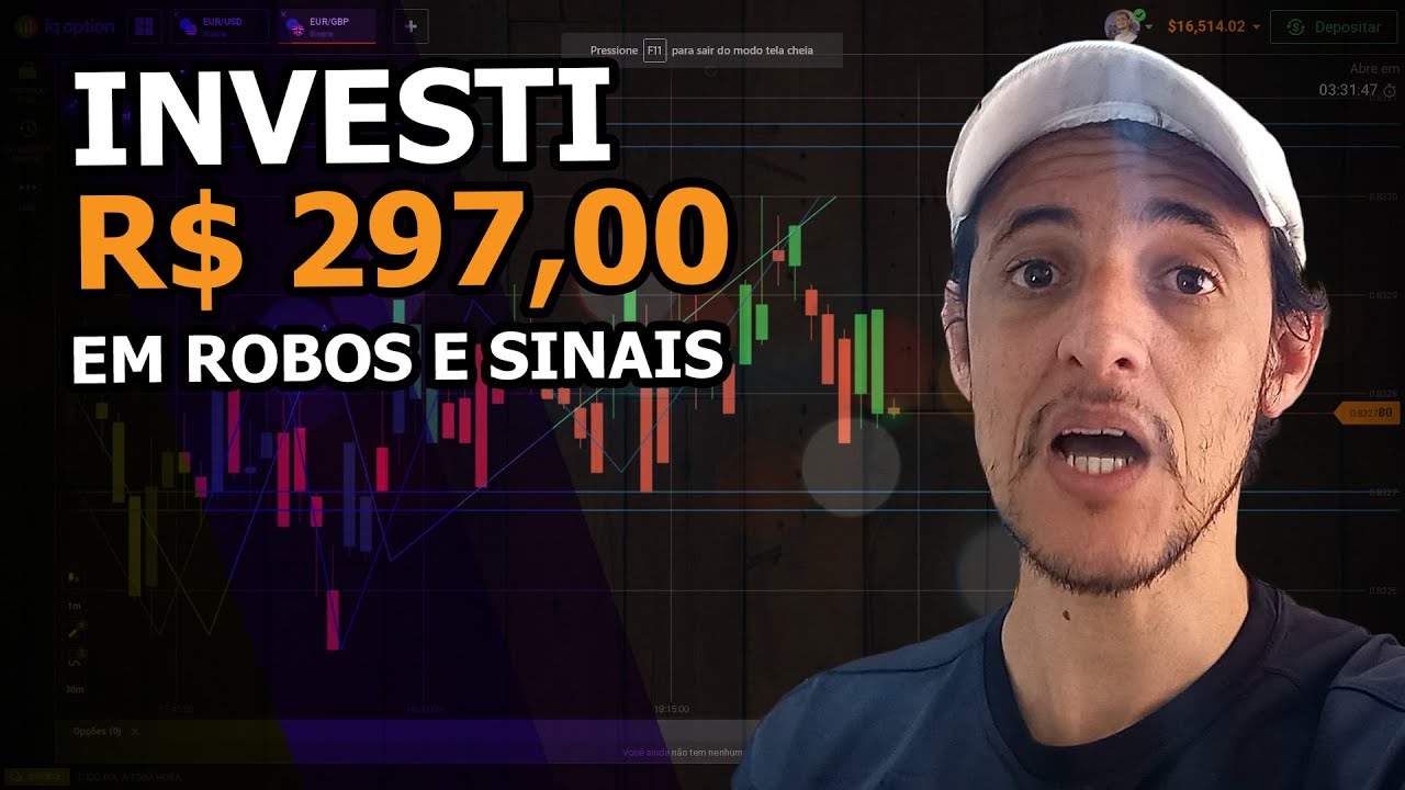 INVESTI 297 REAIS EM SALA DE SINAIS E ROBOS PARA GANHAR DINHEIRO COM OPÇÕES BINÁRIAS