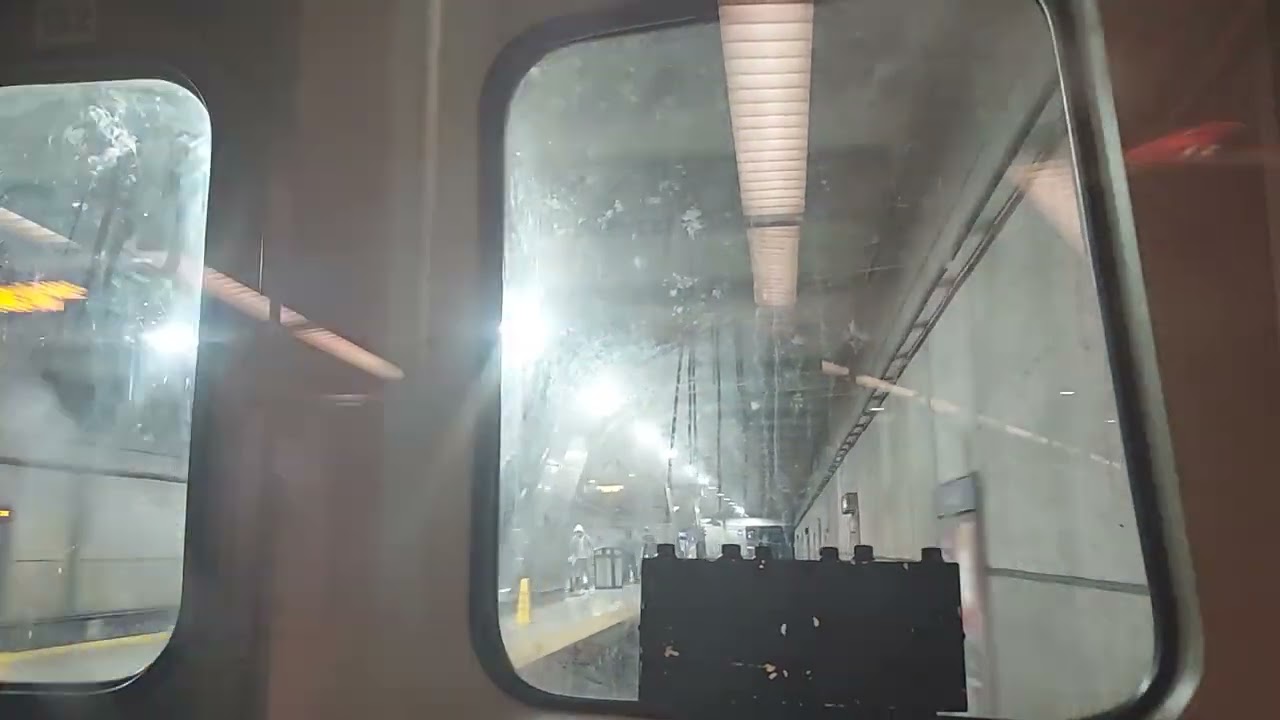 broadcasting riding mta maryland metro utv budd baltimore subway from shot tower to west cold spring