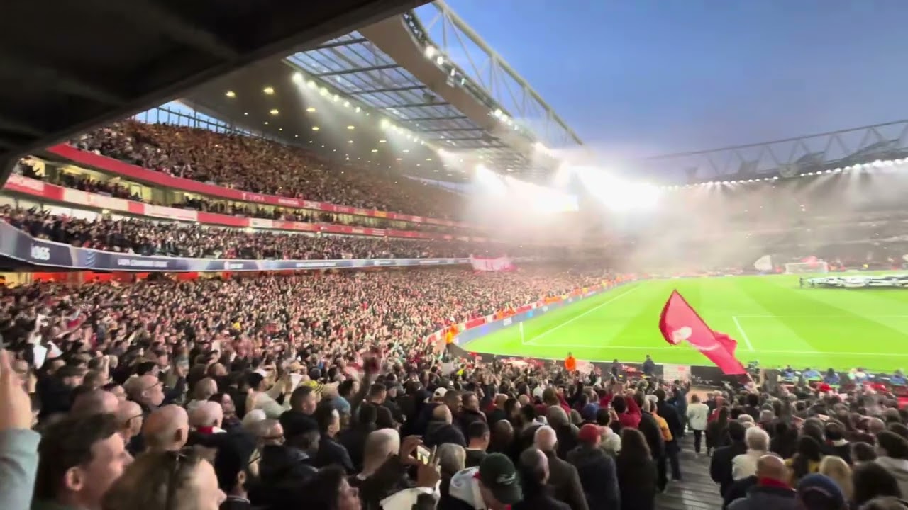 Arsenal Vs Real Madrid Pre Match Atmosphere At The Emirates Stadium, 08/04/2025