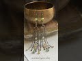 Antique Brass Chain Drop Earrings - Jewelry Design Idea