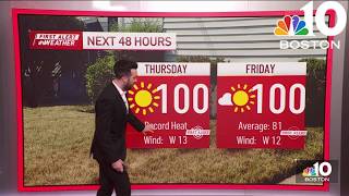 First Alert forecast: Record heat possible today in Boston