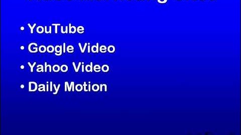 Taking Advantage of Video Sites - So Fruity Web Design Bolton Video Series