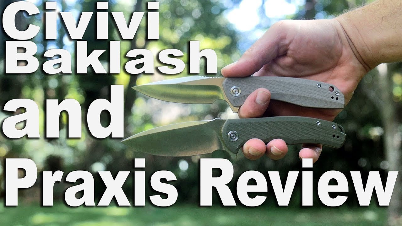 Civivi Praxis and Baklash Knife Comparison Reviews. A new sub 50 line
