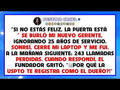 Mi jefe me desafió a irme… y me llevé la patente de 550 millones de dólares