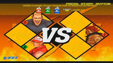 Capcom VS SNK 2 Yamazaki and Terry arcade mode