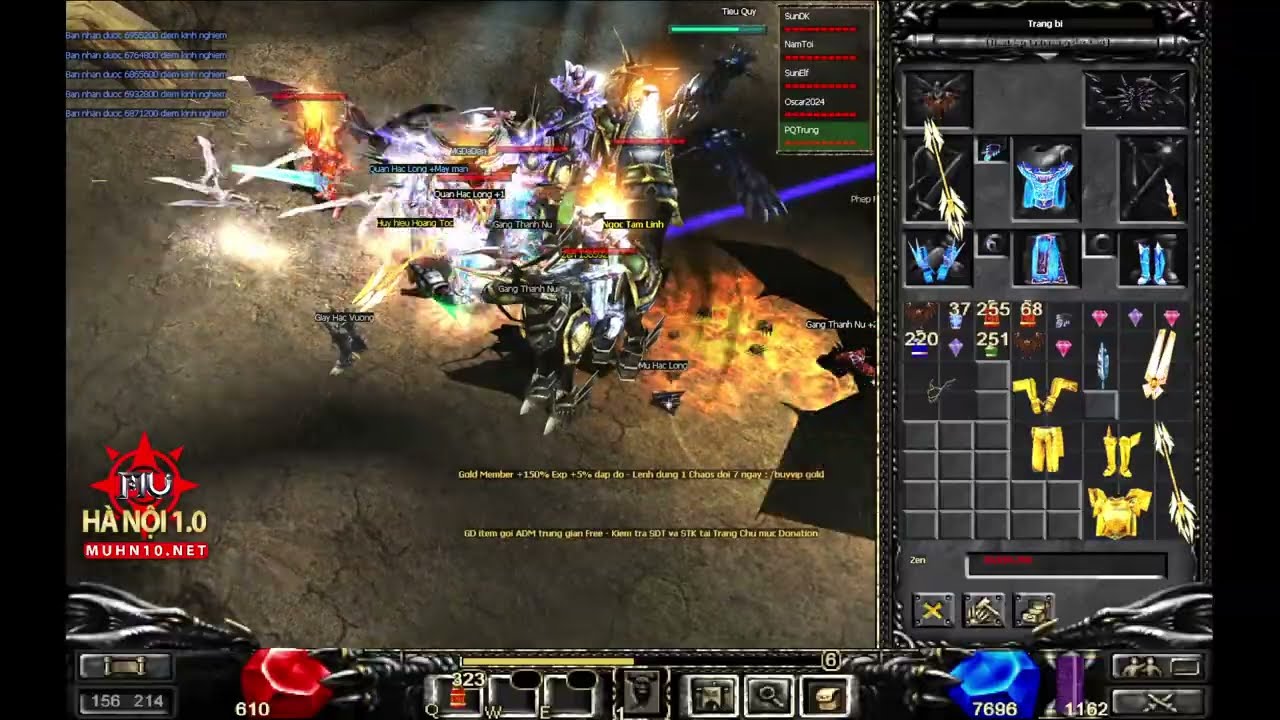 ⚔️ MU HÀ NỘI 1.0 - Trận Chaos Castle căng thẳng và pha Đập kiếm Rồng +13 căng não ⚔️