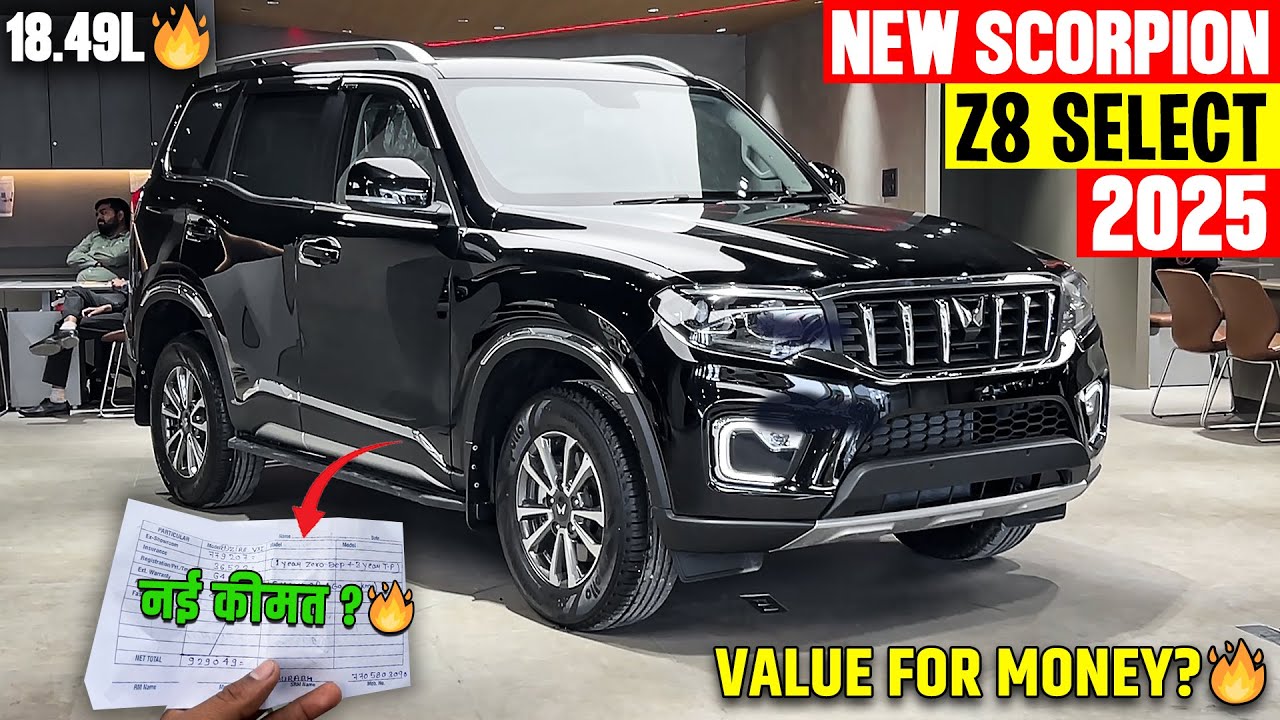 New Mahindra Scorpio N Z8 Select 2025 Model - नई ऑन रोड किमत के साथ 🔥