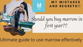Complete guide to use marrow in your first year | Best strategy to watch videos and solve qbanks
