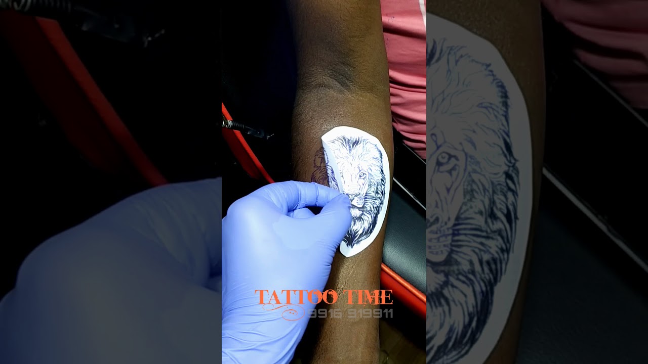 Lion Tattoo | @Tattootime.in | Tattoo Time Tattoo Studio
