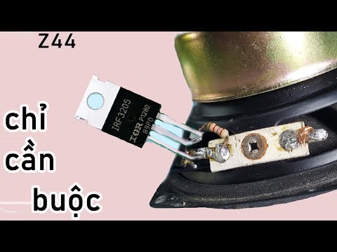cách làm loa cho điện thoại mới - mạch loa mini đơn giản nhất 1 mosfet
