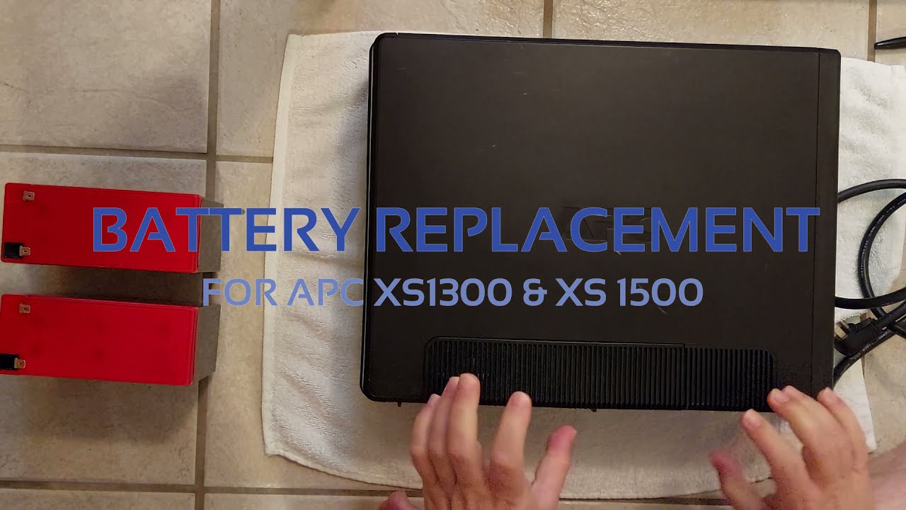 Cheaper battery replacement for APC XS1300 / XS1500 UPS with LoFi YouTube