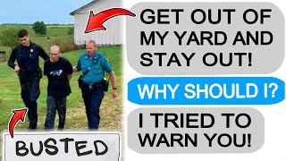 Neighbor TRESPASSES in my Yard! Gets TAUGHT A LESSON!  r\/EntitledPeople