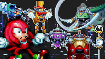 Knuckles VS ALL Hard Boiled Heavies! Sonic sprite animation