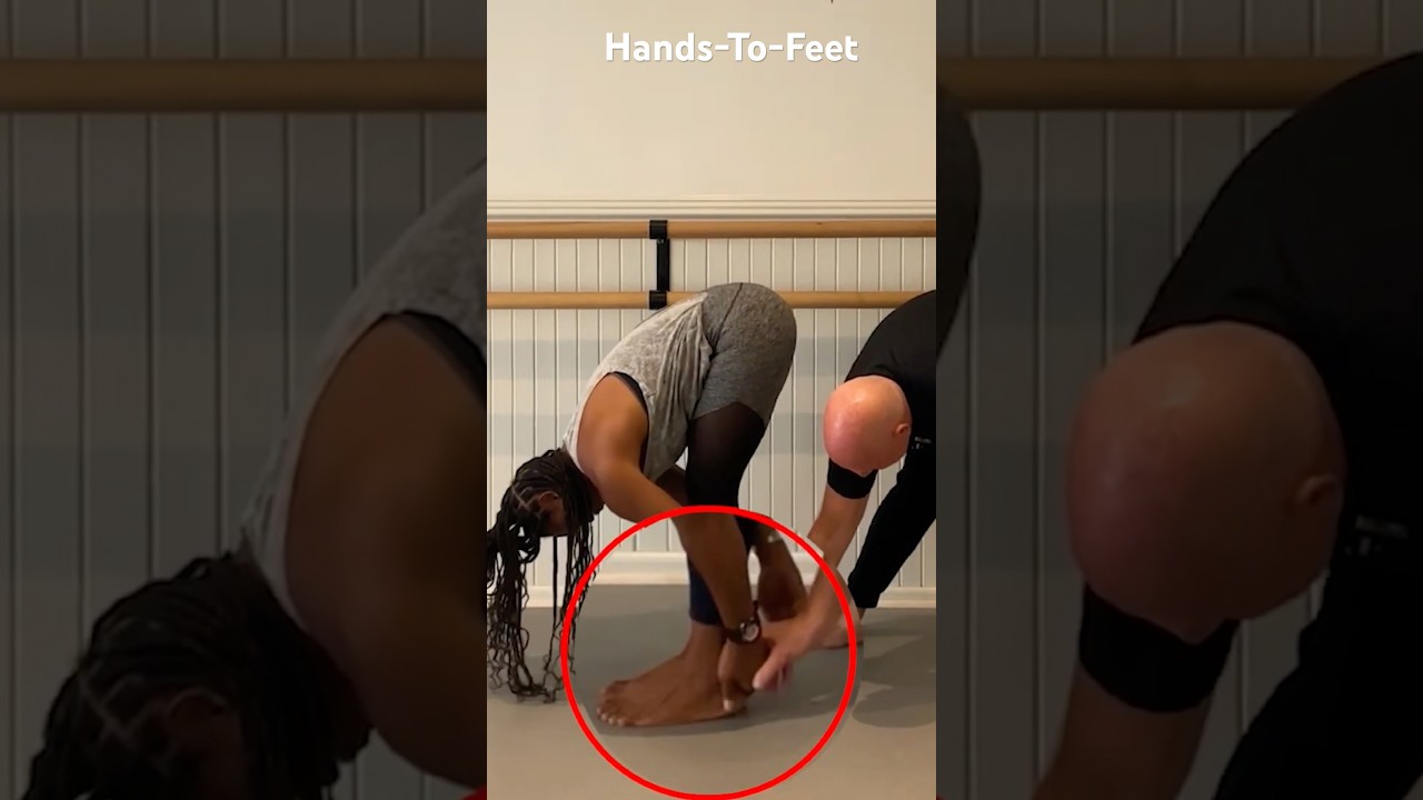 Hot Yoga's Hands-To-Feet POSE.