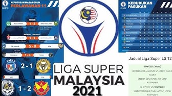 Super jadual 2021 liga Jadual Siaran