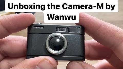Unboxing the Camera-M Fidget Slider and Clicker in zirconium by Wanwu