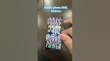 How to find Redmi phone MAC address?