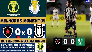 Botafogo-PB vs Maringá | Melhores Momentos | 2ª FASE | 4ª Rodada Campeonato Brasileiro Série C 2026