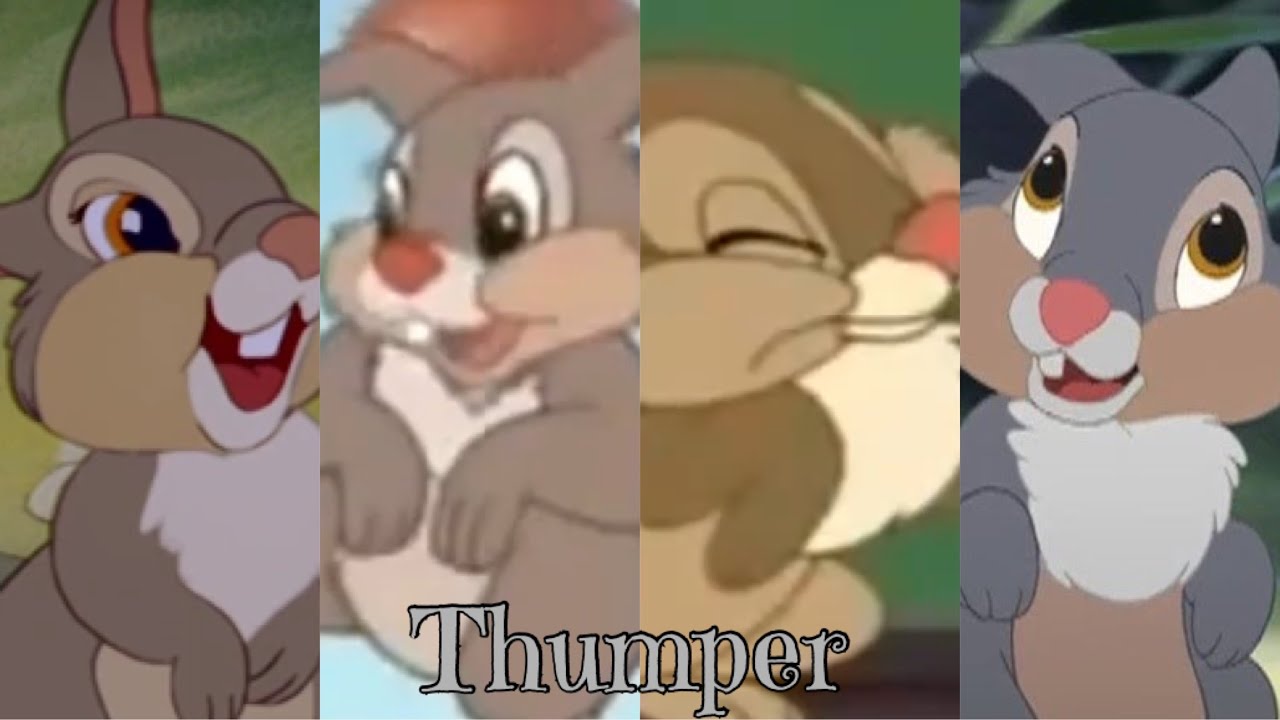 Thumper Bambi Evolution In Movies TV 1942 2016 YouTube Thumper Bambi Evolution In Movies TV 1942 2016 YouTube