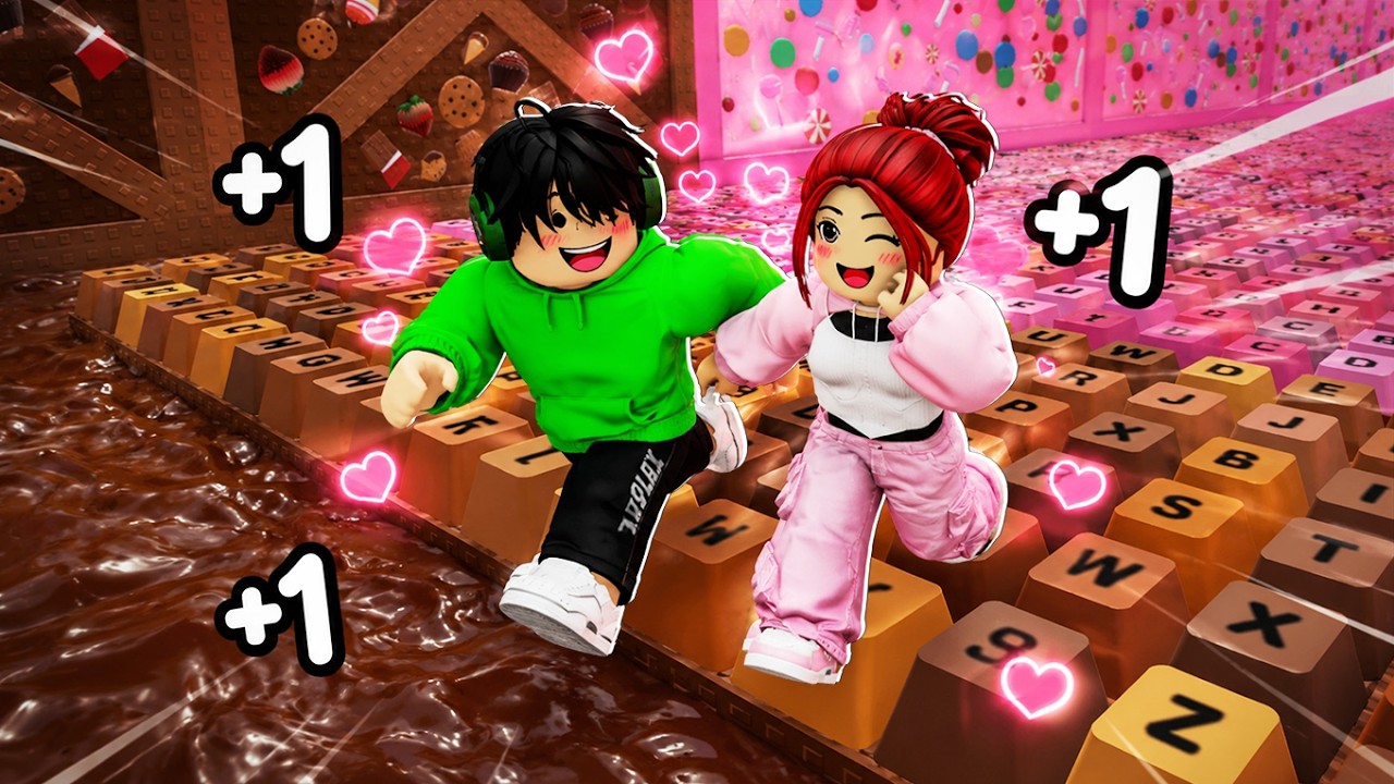 +1 Speed Keyboard Escape with my Crush in Roblox 🥰🥰