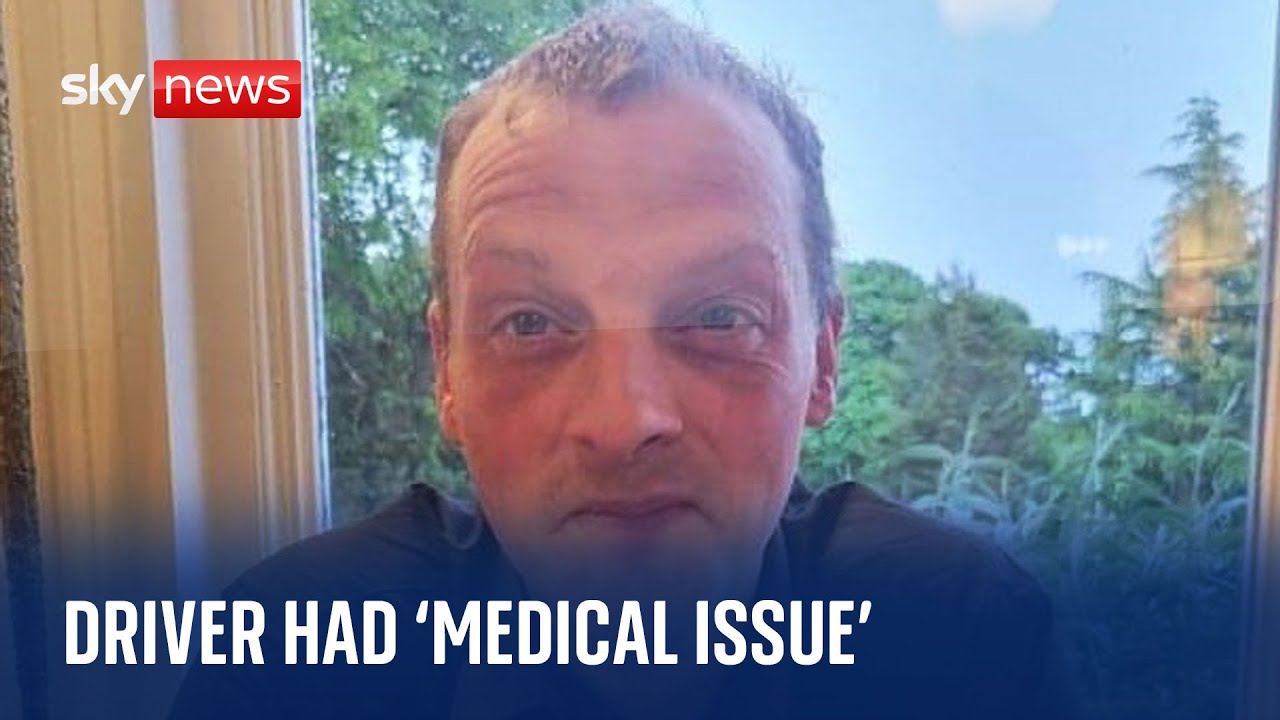 Film backdrop image for School bus crash: Driver who died is named as family says he 'suffered medical issues' at the wheel (2023)