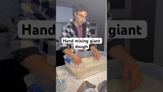 Mixing 12 lbs of dough by hand. #sourdoughbread #baker #breadbaker #bakery #microbakery #bakerlife
