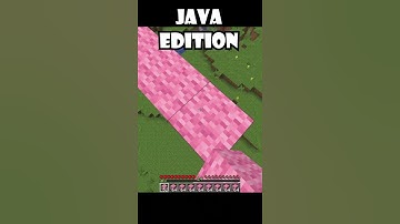 Minecraft Java Edition vs Bedrock Edition Bridging #Minecraft #Shorts