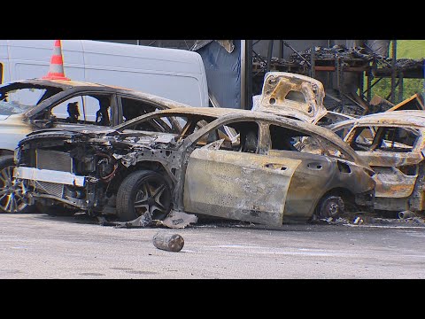 Grossdietwil LU: Feuer zerstört Lagerhalle