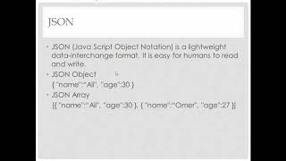 Introduction to JSON and Web API