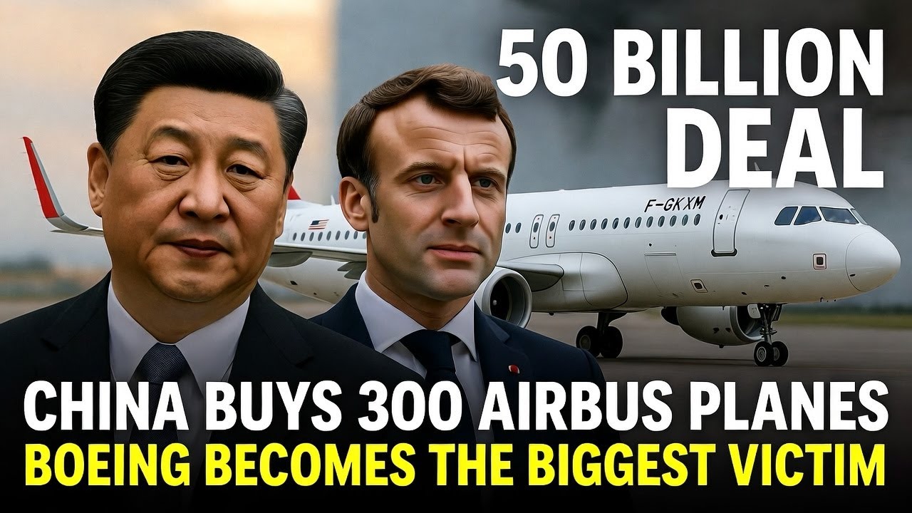 No More Boeing! China to Spend $50 Billion on 300 Airbus Planes!