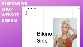 Responsive Ecommerce/Fashion Website Design with HTML CSS And JavaScript and GSAP/ Three js