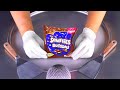Ice Cream Rolls with colorful Chocolate Chips | Smarties Buttons fried Ice Cream - fast ASMR 먹방 브이로그